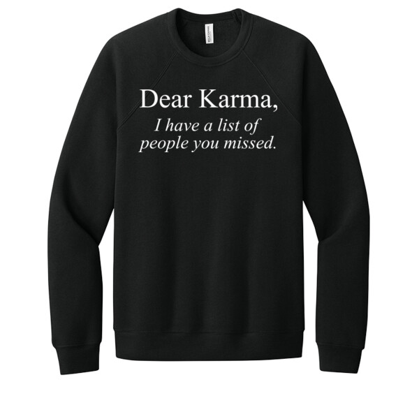 Dear Karma - Unisex Premium Fleece Crew Sweatshirt Thumbnail