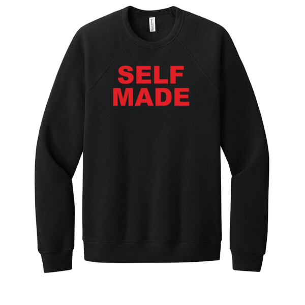 Self Made Red - Unisex Premium Fleece Crew Sweatshirt Thumbnail