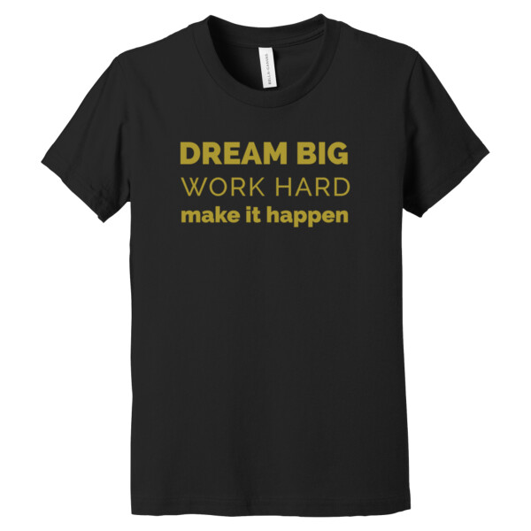 Dream Big Gold - Youth Premium Cotton T-Shirt Thumbnail