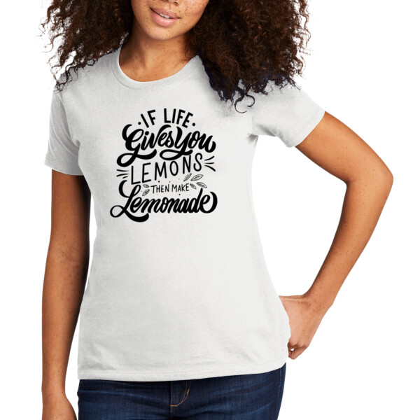 If Life Gives You Lemons Black - Women's Premium Cotton T-Shirt Thumbnail
