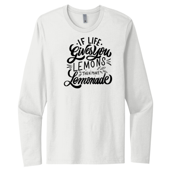 If Life Gives You Lemons Black - Unisex Premium Cotton Long Sleeve T-Shirt Thumbnail