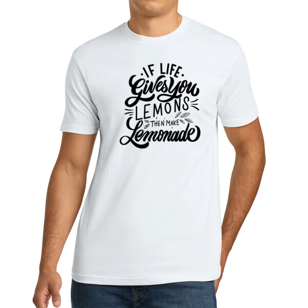 If Life Gives You Lemons Black - Unisex Premium Cotton T-Shirt Thumbnail
