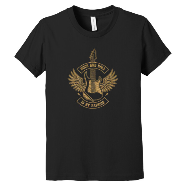 Rock And Roll Gold - Youth Premium Cotton T-Shirt Thumbnail
