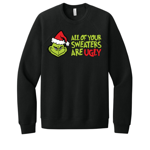 Sweaters Are Ugly - Unisex Premium Fleece Crew Sweatshirt Thumbnail