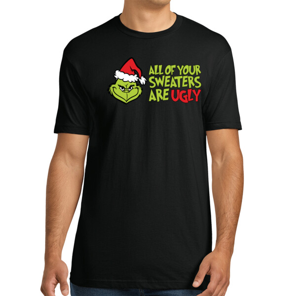 Sweaters Are Ugly - Unisex Premium Cotton T-Shirt Thumbnail