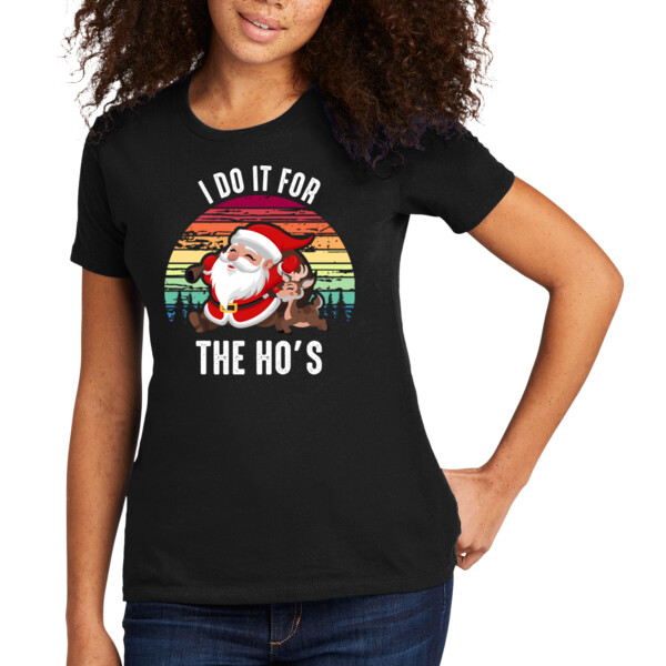Do It For the Hos - Women's Premium Cotton T-Shirt Thumbnail