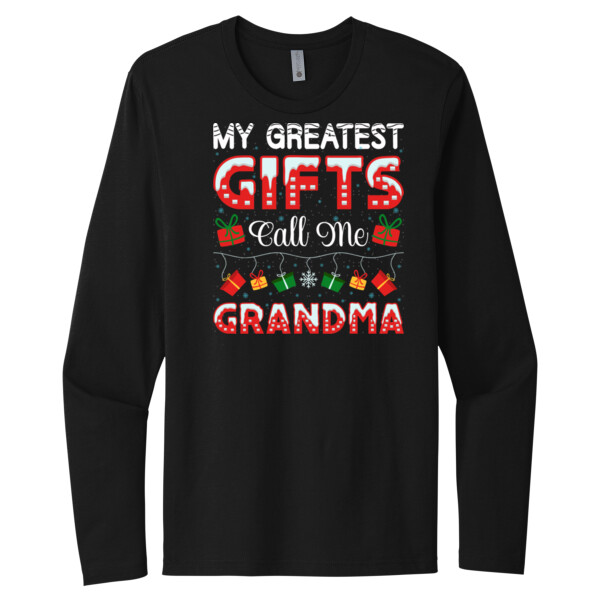 Christmas Grandma - Unisex Premium Cotton Long Sleeve T-Shirt Thumbnail