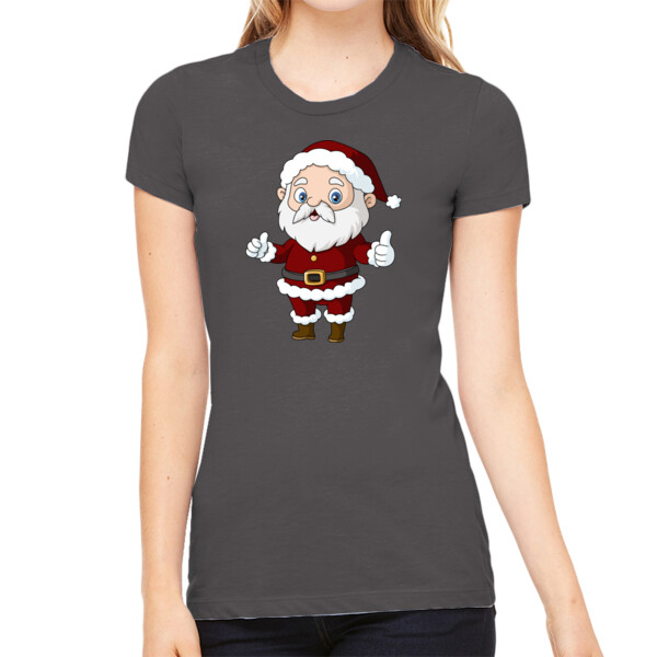 The Santa Claus - Women's Premium Cotton Slim Fit T-SHirt Thumbnail