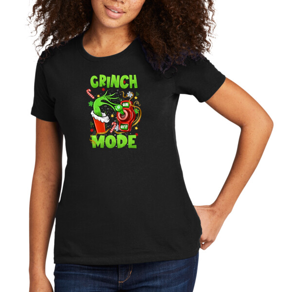 Grinch Mode - Women's Premium Cotton T-Shirt Thumbnail