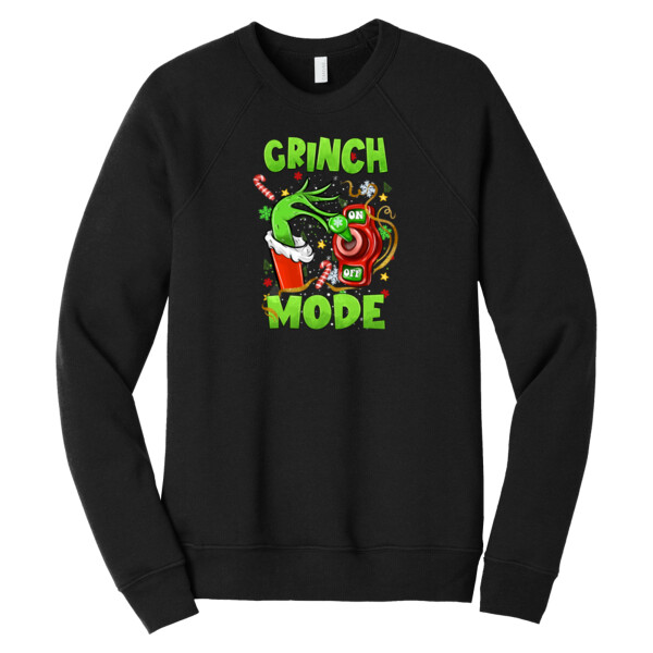 Grinch Mode - Unisex Premium Fleece Crew Sweatshirt Thumbnail