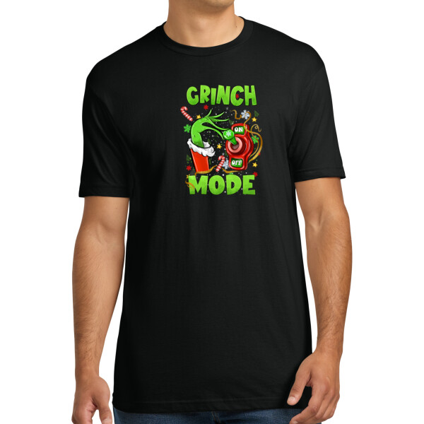 Grinch Mode - Unisex Premium Cotton T-Shirt Thumbnail