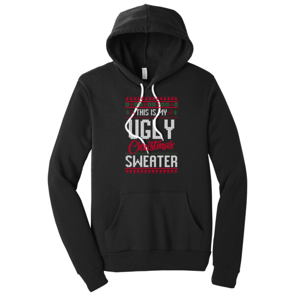 Ugly Christmas Sweater 1 - Unisex Premium Fleece Pullover Hoodie Thumbnail