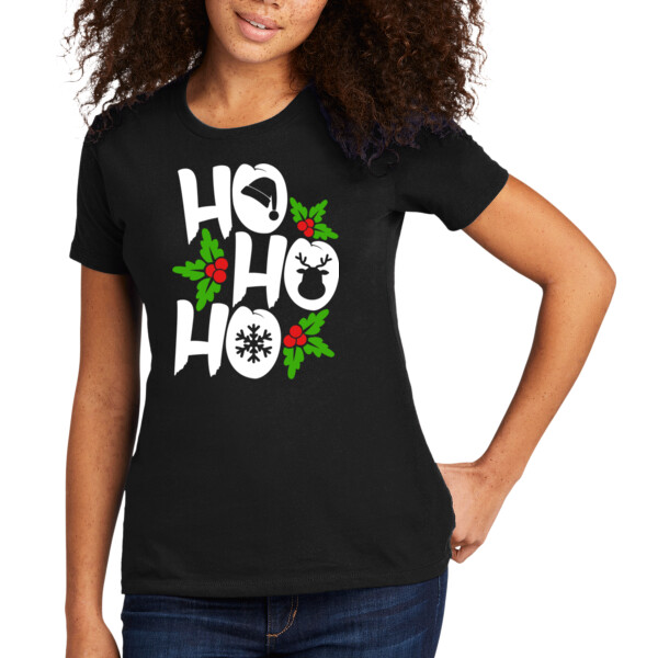 Ho Ho Ho - Women's Premium Cotton T-Shirt Thumbnail
