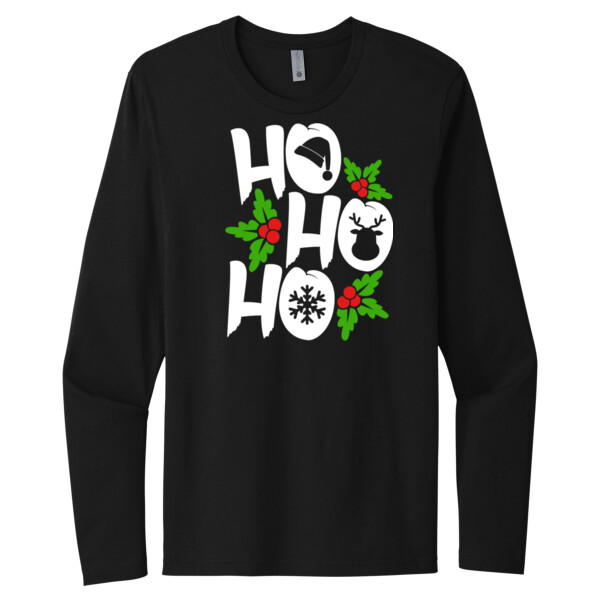 Ho Ho Ho - Unisex Premium Cotton Long Sleeve T-Shirt Thumbnail