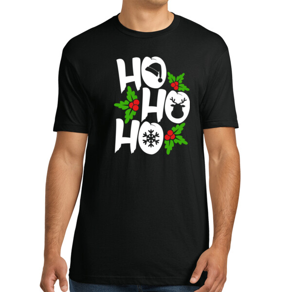 Ho Ho Ho - Unisex Premium Cotton T-Shirt Thumbnail