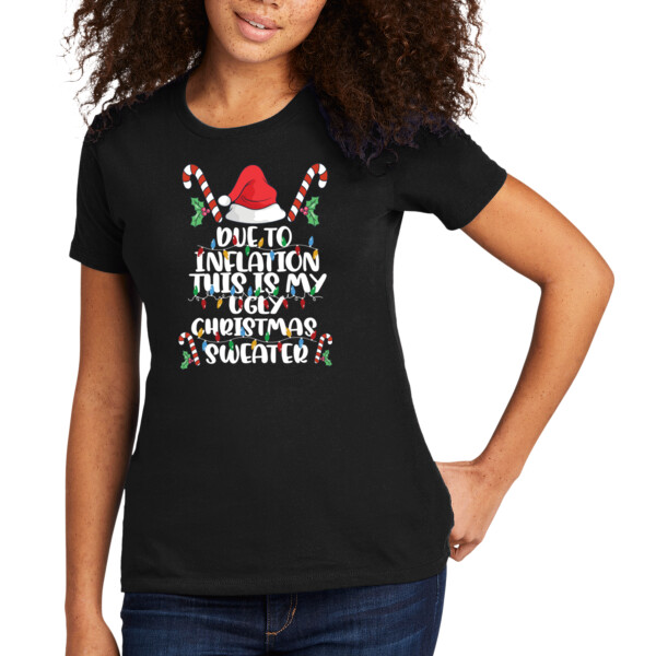 Inflation Ugly Sweater - Women's Premium Cotton T-Shirt Thumbnail