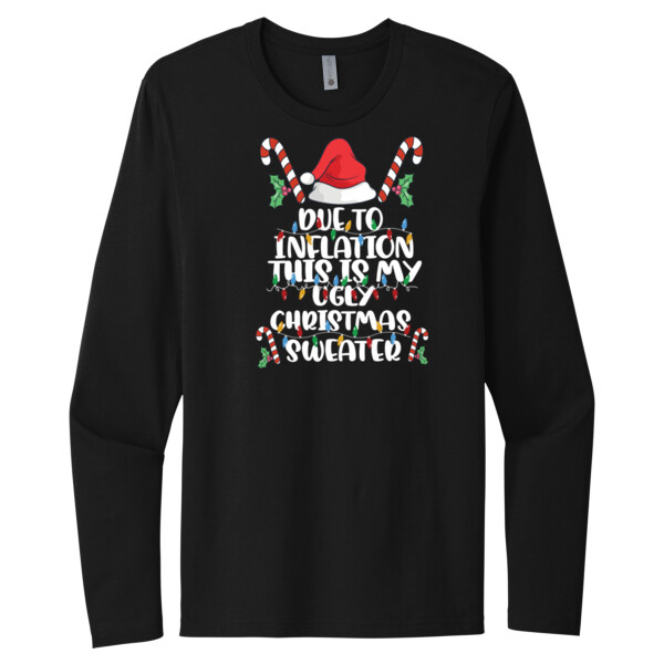Inflation Ugly Sweater - Unisex Premium Cotton Long Sleeve T-Shirt Thumbnail