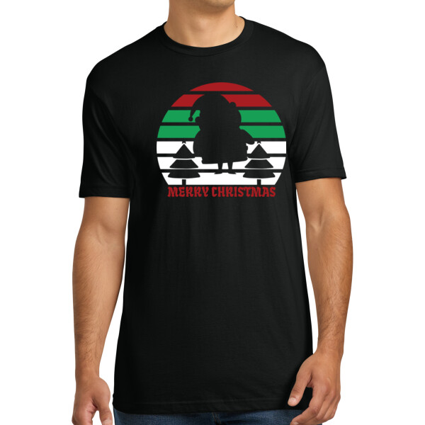 Merry Christmas 3 - Unisex Premium Cotton T-Shirt Thumbnail