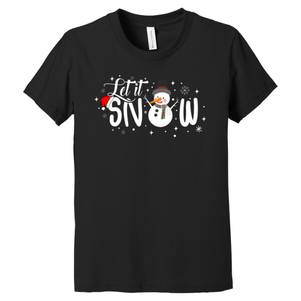Let it Snow - Youth Premium Cotton T-Shirt Thumbnail