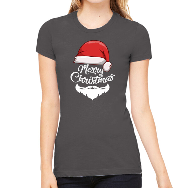 Merry Christmas 5 - Women's Premium Cotton Slim Fit T-SHirt Thumbnail