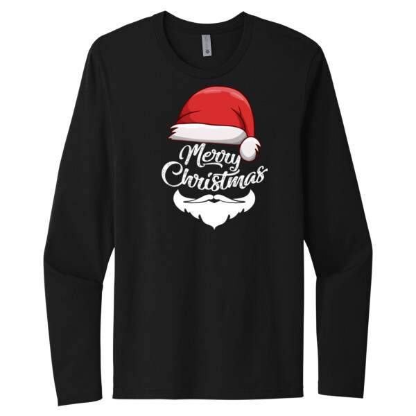 Merry Christmas 5 - Unisex Premium Cotton Long Sleeve T-Shirt Thumbnail