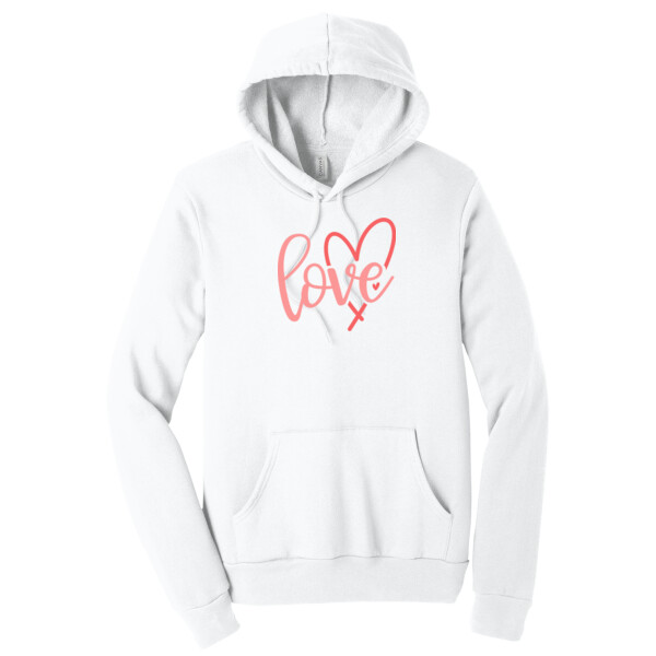 Love 3 - Unisex Premium Fleece Pullover Hoodie Thumbnail