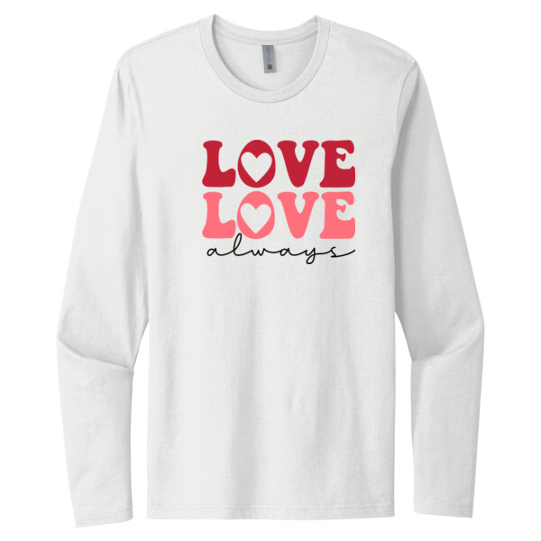 Love Always - Unisex Premium Cotton Long Sleeve T-Shirt Thumbnail