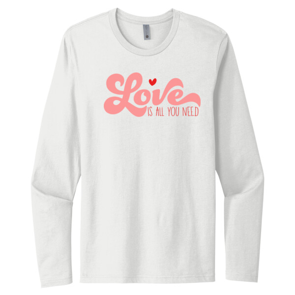 Love is All You Need - Unisex Premium Cotton Long Sleeve T-Shirt Thumbnail