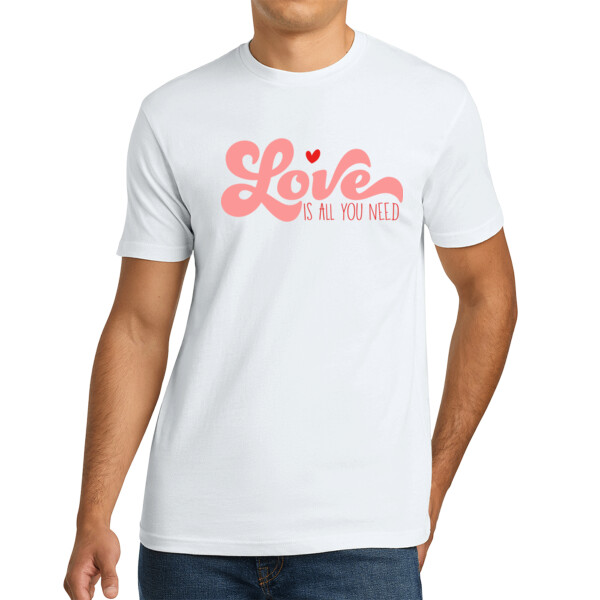 Love is All You Need - Unisex Premium Cotton T-Shirt Thumbnail