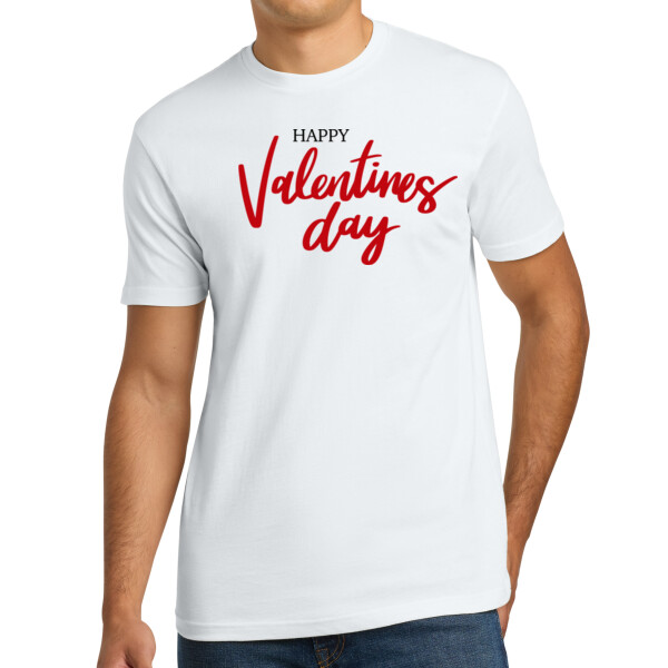 Happy Valentines Day 1 - Unisex Premium Cotton T-Shirt Thumbnail