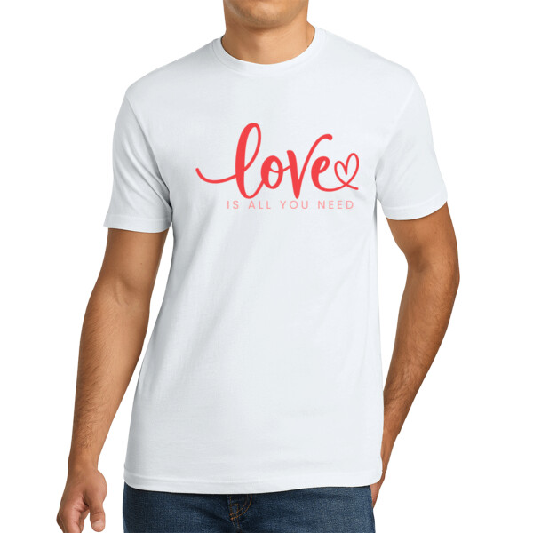 Love is All You Need 2 - Unisex Premium Cotton T-Shirt Thumbnail