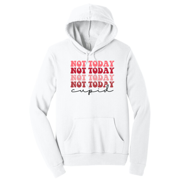 Not Today Cupid - Unisex Premium Fleece Pullover Hoodie Thumbnail