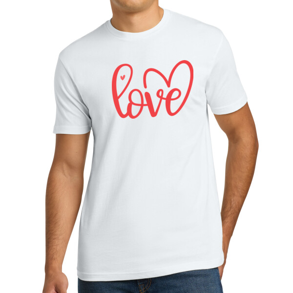 Love 2 - Unisex Premium Cotton T-Shirt Thumbnail