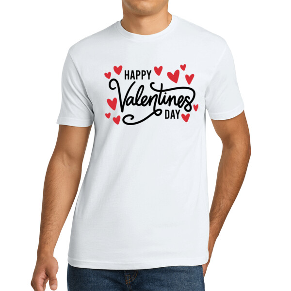 Happy Valentines Day 2 - Unisex Premium Cotton T-Shirt Thumbnail