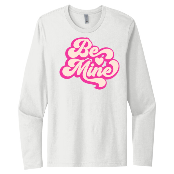 Retro Be Mine - Unisex Premium Cotton Long Sleeve T-Shirt Thumbnail