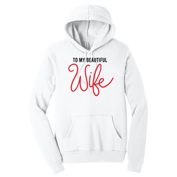To My Beautiful Wife - Unisex Premium Fleece Pullover Hoodie Thumbnail