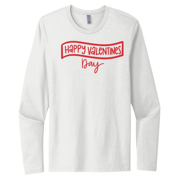 Happy Valentines Day 4 - Unisex Premium Cotton Long Sleeve T-Shirt Thumbnail
