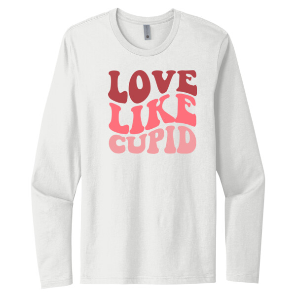 Love Like Cupid - Unisex Premium Cotton Long Sleeve T-Shirt Thumbnail