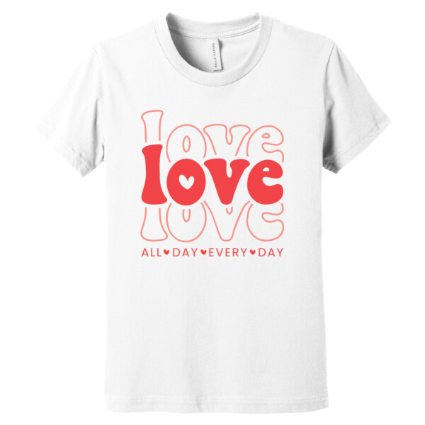 Love All Day - Youth Premium Cotton T-Shirt Thumbnail