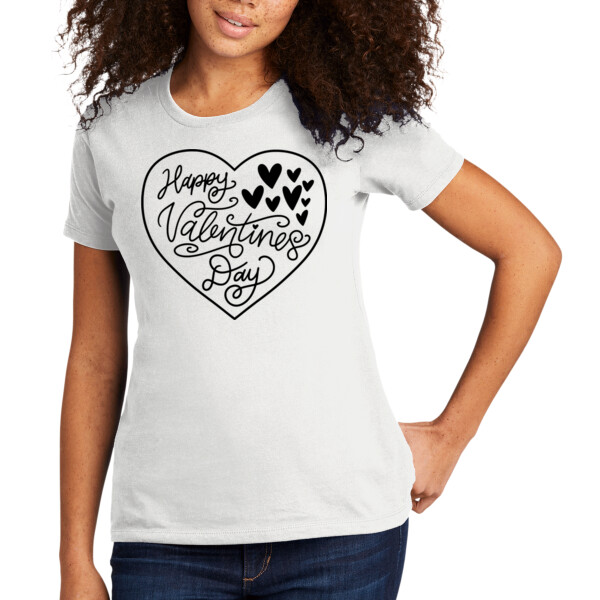 Happy Valentines Day 6 - Women's Premium Cotton T-Shirt Thumbnail