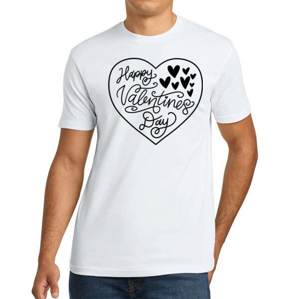 Happy Valentines Day 6 - Unisex Premium Cotton T-Shirt Thumbnail