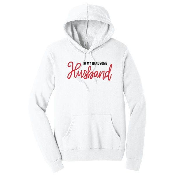 To My Handsome Husband - Unisex Premium Fleece Pullover Hoodie Thumbnail