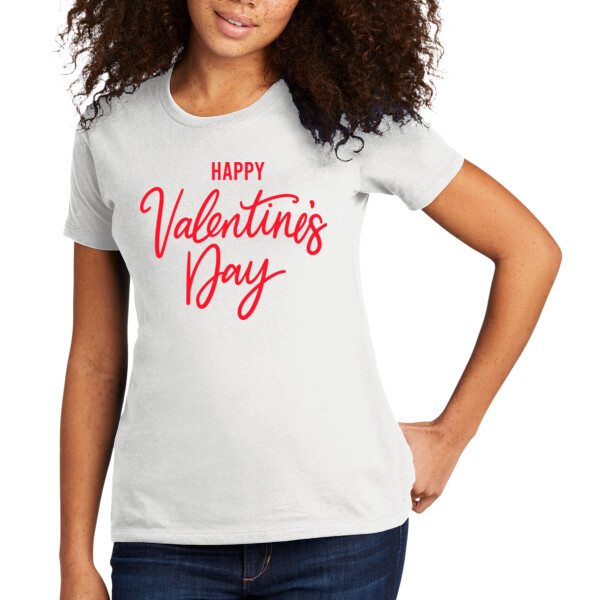 Happy Valentines Day 3 - Women's Premium Cotton T-Shirt Thumbnail