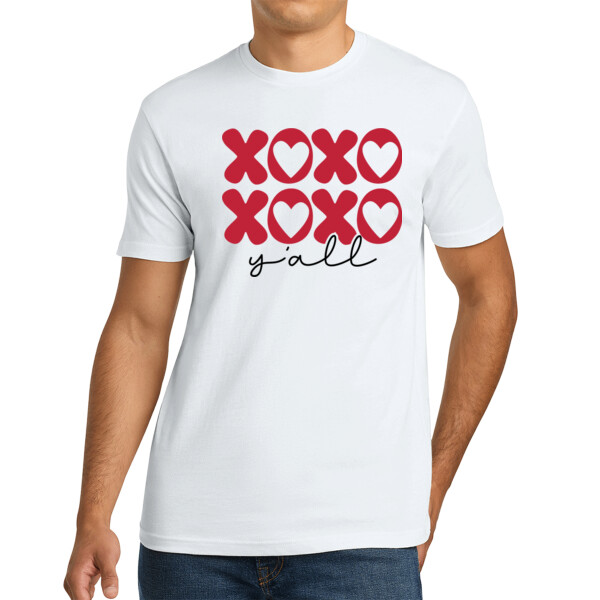 XOXO Y'all - Unisex Premium Cotton T-Shirt Thumbnail