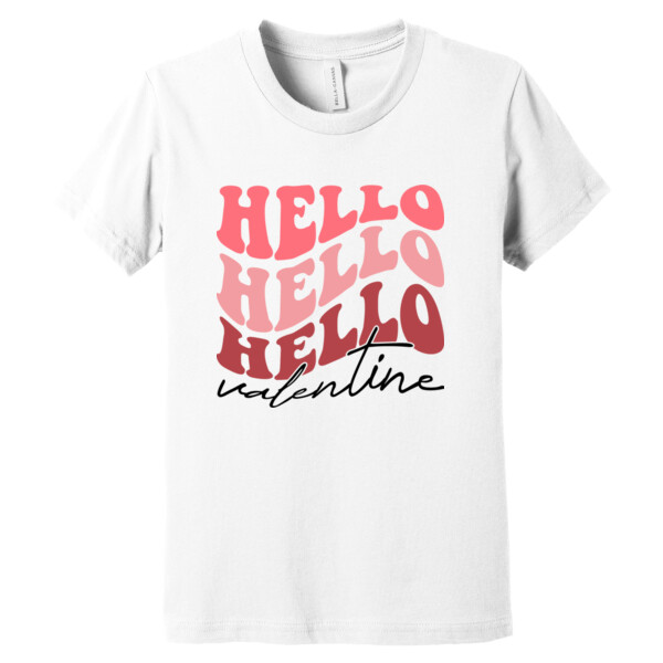 Hello Valentine - Youth Premium Cotton T-Shirt Thumbnail