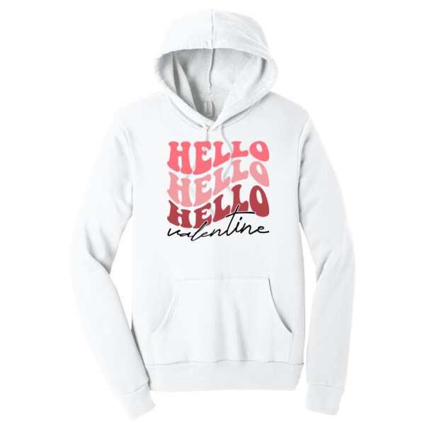 Hello Valentine - Unisex Premium Fleece Pullover Hoodie Thumbnail