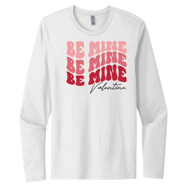 Be Mine Valentine - Unisex Premium Cotton Long Sleeve T-Shirt Thumbnail