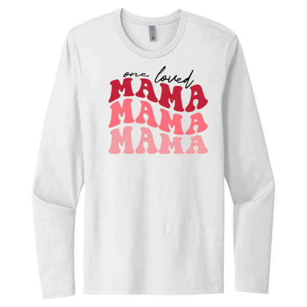 One Loved Mama - Unisex Premium Cotton Long Sleeve T-Shirt Thumbnail
