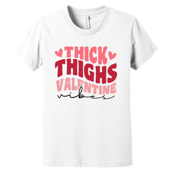 Thick Thigh Valentine - Youth Premium Cotton T-Shirt Thumbnail