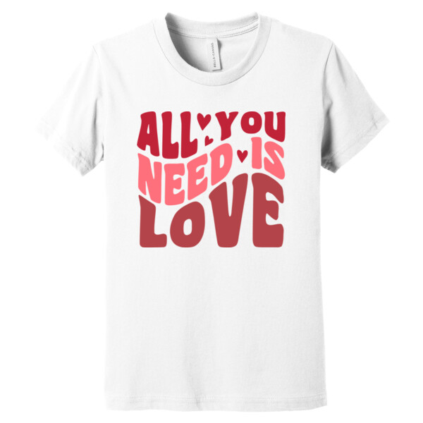 All You Need is Love - Youth Premium Cotton T-Shirt Thumbnail